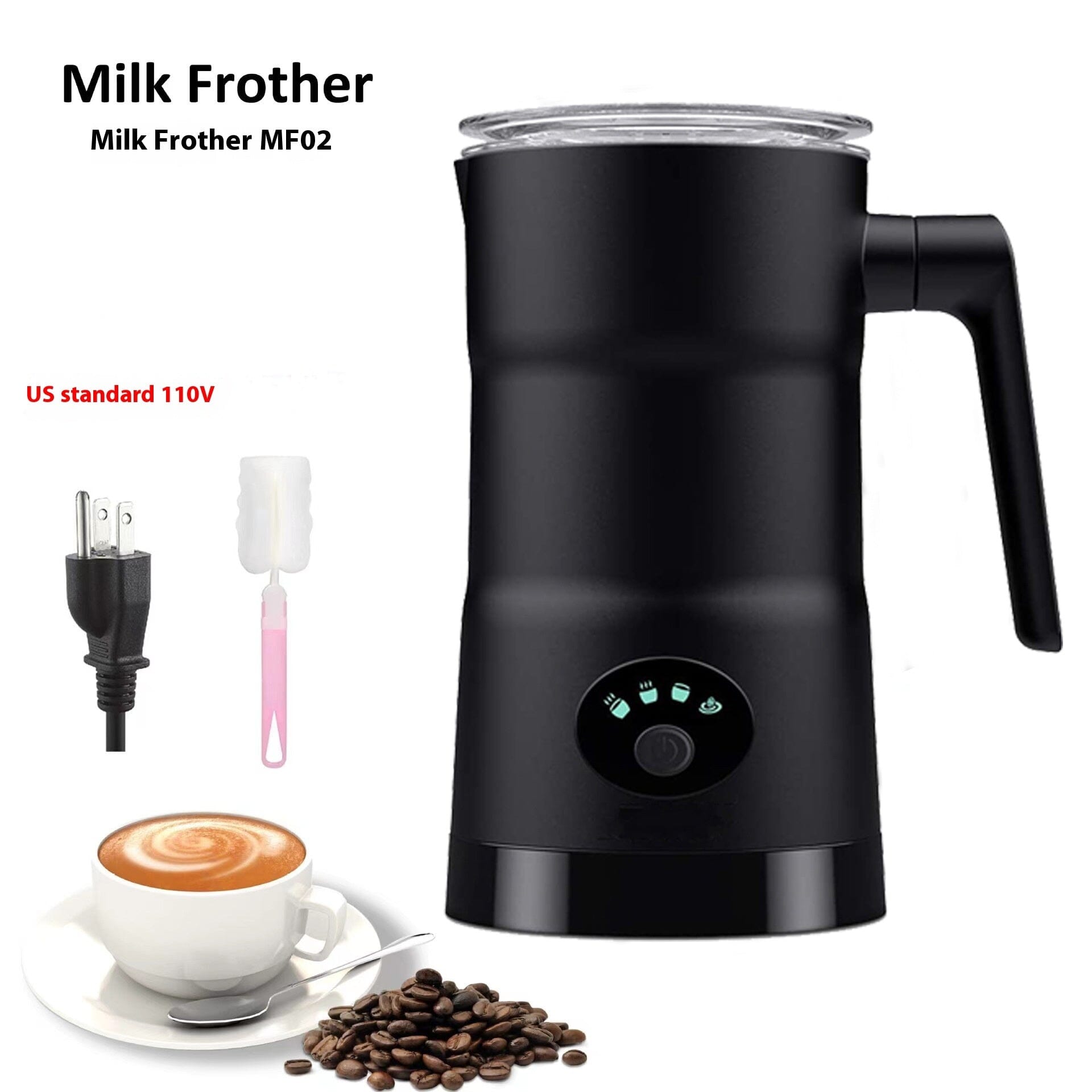 Automatic Milk Frother Electric Household Milk Frother Ready to ship Manwatstore