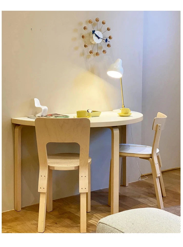 Balcony White Dining Table Modern Waterproof Ornament Minimalist Dining Table Nordic Farmhouse Mesa De Comedor Home Furniture Manwatstore