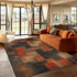 Block Geometry Modern Style Living Room High-end Carpet Decoration Bedroom Non-slip Washable Household Rug Soft Plush Study Mat Manwatstore