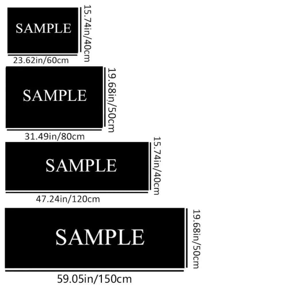 Boho Fox Forest Graphic Runner Rug Moon Phase Fern Print Hallway Mat Non-Slip Welcome Rug for Corridor Kitchen Bedroom Manwatstore