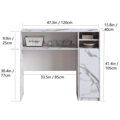 Buffet Cabinet with Storage, Sideboard for Storing Folding Table, Kitchen Storage Cabinet with Shelves, Modern Console Table Manwatstore