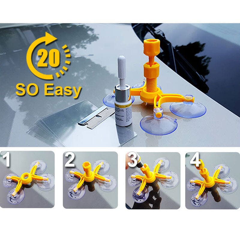 Car Repair Kit Car Window Glass Scratch Crack Restore Repair Tool Car Window Screen Polishing Polishing 0 Manwatstore