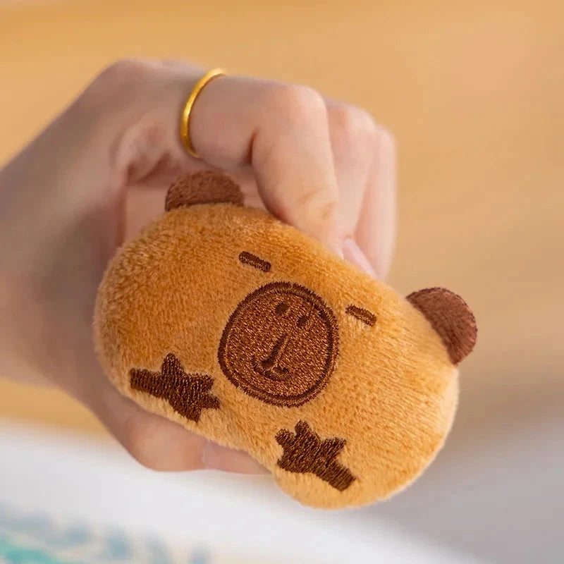 Cartoon A Bag of Capybara Snacks Doll Adorable Stuffed Capibara Doll Snack Bag Plush Toys Creative Pudding Bag Kawaii Kids Gifts Manwatstore
