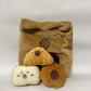 Cartoon A Bag of Capybara Snacks Doll Adorable Stuffed Capibara Doll Snack Bag Plush Toys Creative Pudding Bag Kawaii Kids Gifts Manwatstore