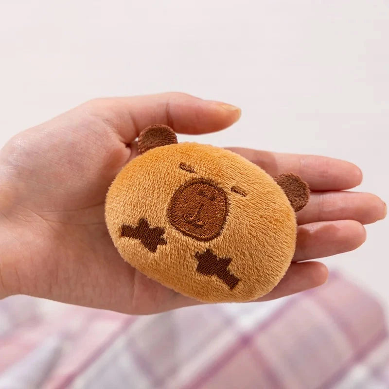 Cartoon A Bag of Capybara Snacks Doll Adorable Stuffed Capibara Doll Snack Bag Plush Toys Creative Pudding Bag Kawaii Kids Gifts Manwatstore