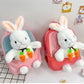Cartoon Kindergarten Backpack New Children's School Bag Cute Plush Rabbit Doll Backpack Manwatstore