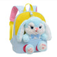 Cartoon Kindergarten Backpack New Children's School Bag Cute Plush Rabbit Doll Backpack Manwatstore