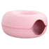 Cat Bed Donut Shape Pet Interactive House for 2 Cats Felt Tunnel Kitten Beds Removable Half Closed Cat Cave Nest Pets Supplies Manwatstore