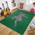 Cheetah Pattern Rug Retro Leaf Pattern Luxurious European Large Size Living Room Carpet Non-slip Bedroom Doormat Elegant Décor Manwatstore