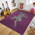 Cheetah Pattern Rug Retro Leaf Pattern Luxurious European Large Size Living Room Carpet Non-slip Bedroom Doormat Elegant Décor Manwatstore