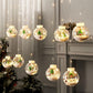 Christmas Ball Light String, 10 Christmas Blessing Ball Fairy Lights, Christmas Ornaments, Christmas Holiday Parties, Holiday Party Decorations, USB Power Supply, 8 Lighting Modes, Remote Control Manwatstore