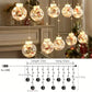 Christmas Ball Light String, 10 Christmas Blessing Ball Fairy Lights, Christmas Ornaments, Christmas Holiday Parties, Holiday Party Decorations, USB Power Supply, 8 Lighting Modes, Remote Control Manwatstore