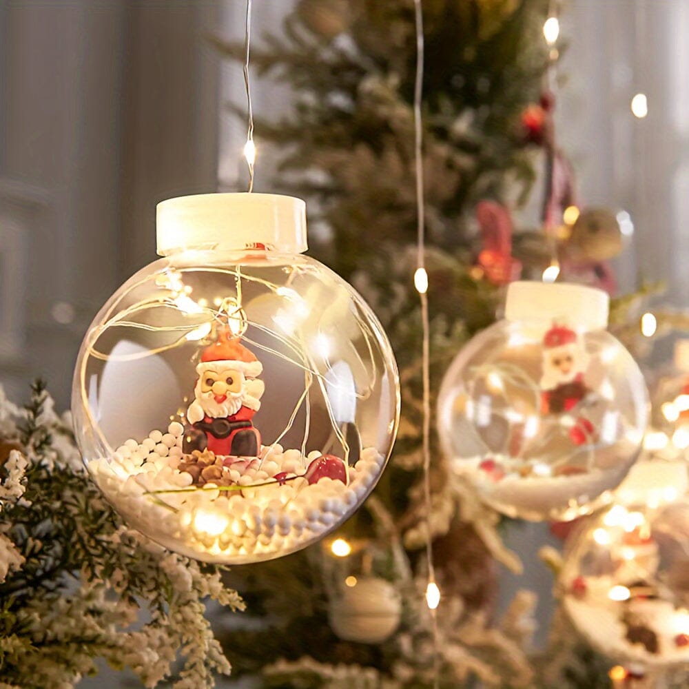 Christmas Ball Light String, 10 Christmas Blessing Ball Fairy Lights, Christmas Ornaments, Christmas Holiday Parties, Holiday Party Decorations, USB Power Supply, 8 Lighting Modes, Remote Control Manwatstore