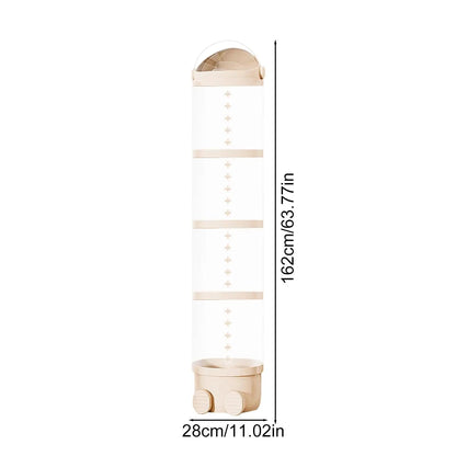 Clear Stuffed Animal Storage Tube – Stackable PET Plush Toy Organiser &amp; Display Container Manwatstore