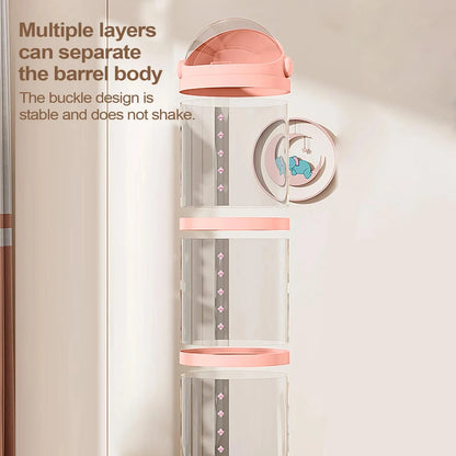 Clear Stuffed Animal Storage Tube – Stackable PET Plush Toy Organiser &amp; Display Container Manwatstore