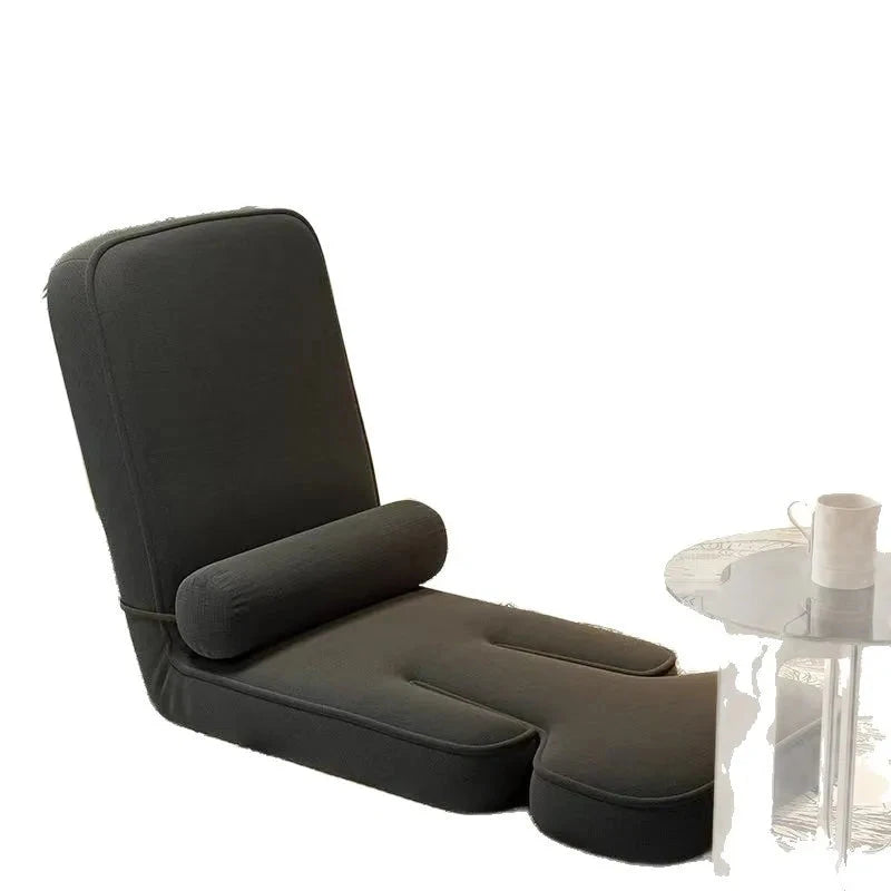 CloudRest Lazy Tatami Floor Sofa Chair with Adjustable Backrest &amp; Laptop Stand Manwatstore