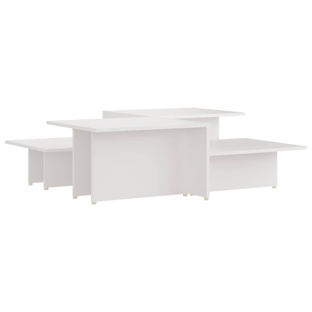 Coffee Tables, Set of 2, White, 111.5x50x33 cm, Engineered Wood 0 Manwatstore