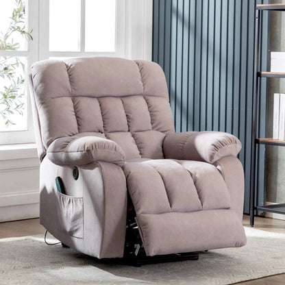 ComfortRise Electric Power Lift Recliner Chair with Massage, Heat &amp; USB Charging Manwatstore