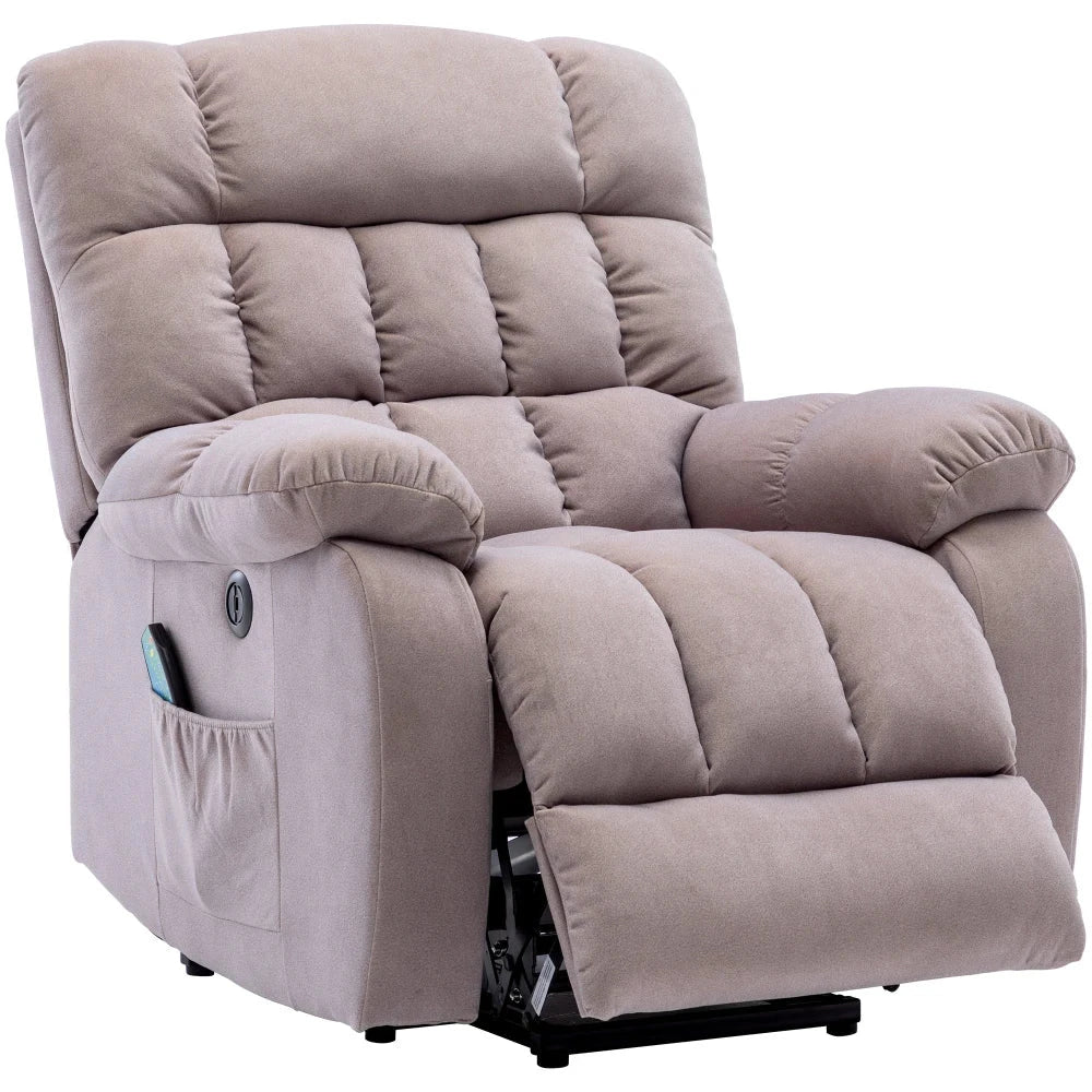ComfortRise Electric Power Lift Recliner Chair with Massage, Heat &amp; USB Charging Manwatstore