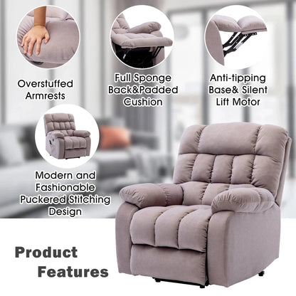 ComfortRise Electric Power Lift Recliner Chair with Massage, Heat &amp; USB Charging Manwatstore