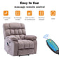 ComfortRise Electric Power Lift Recliner Chair with Massage, Heat & USB Charging Manwatstore