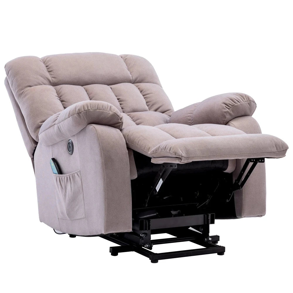 ComfortRise Electric Power Lift Recliner Chair with Massage, Heat &amp; USB Charging Manwatstore