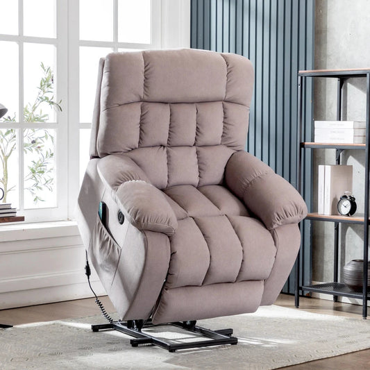 ComfortRise Electric Power Lift Recliner Chair with Massage, Heat & USB Charging Manwatstore
