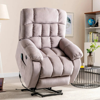 ComfortRise Electric Power Lift Recliner Chair with Massage, Heat &amp; USB Charging Manwatstore