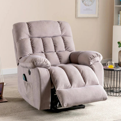 ComfortRise Electric Power Lift Recliner Chair with Massage, Heat &amp; USB Charging Manwatstore