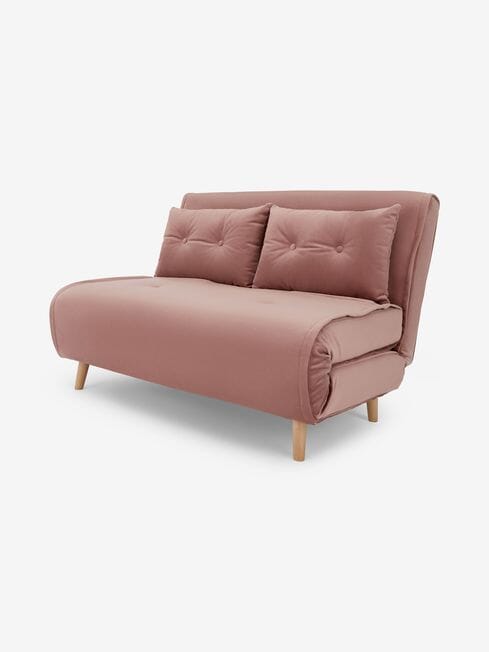 Compact and Durable Haru 2 Seater Sofa Bed with Luxurious Fabric Finish Sofa Bed For Livingroom Manwatstore