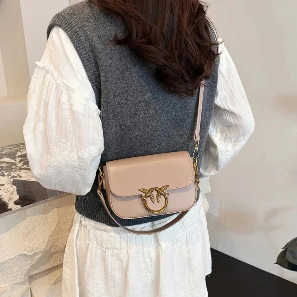 Compact Small Square Shoulder Crossbody Bag for Women Manwatstore