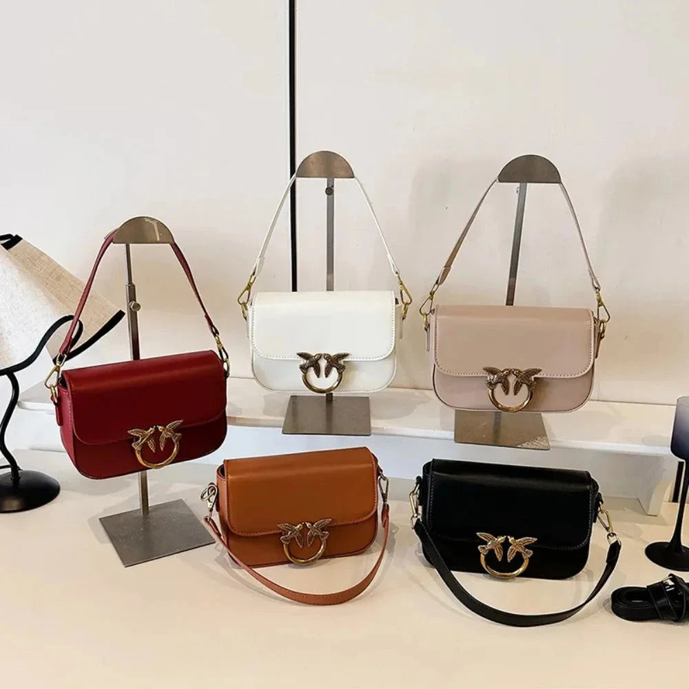 Compact Small Square Shoulder Crossbody Bag for Women Manwatstore