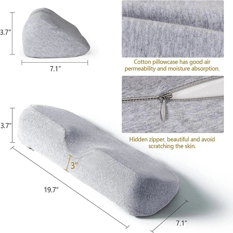 Contour Memory Foam Cervical Pillow – Orthopedic Support for Neck &amp; Shoulder Relief Manwatstore