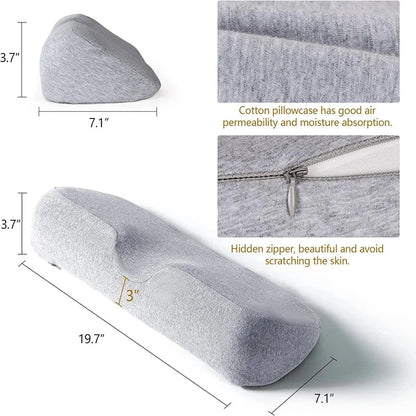 Contour Memory Foam Cervical Pillow – Orthopedic Support for Neck &amp; Shoulder Relief Manwatstore
