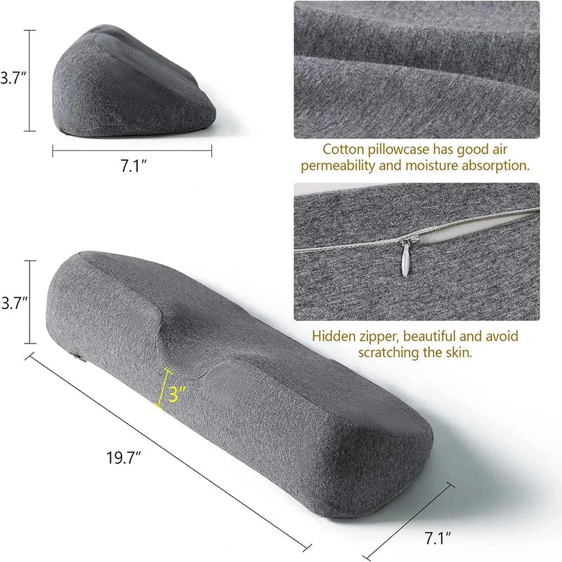 Contour Memory Foam Cervical Pillow – Orthopedic Support for Neck &amp; Shoulder Relief Manwatstore