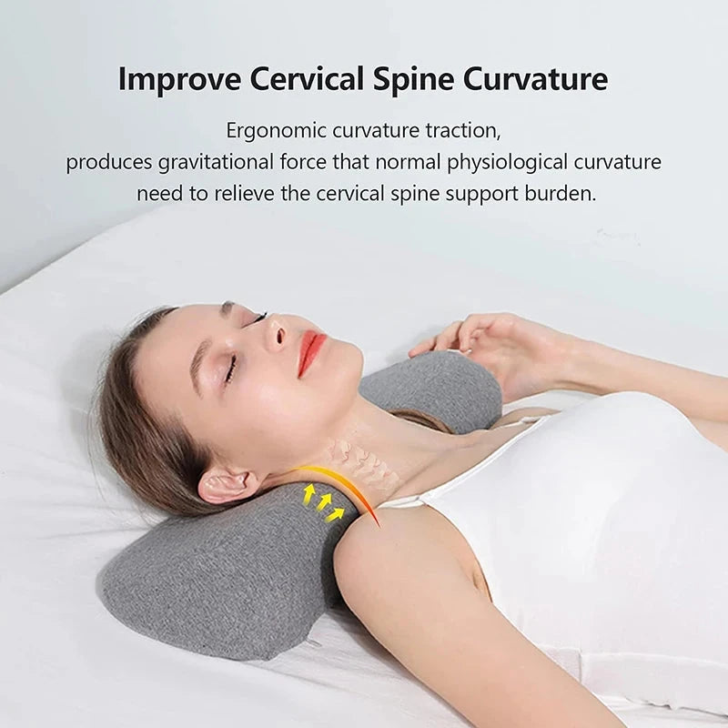 Contour Memory Foam Cervical Pillow – Orthopedic Support for Neck &amp; Shoulder Relief Manwatstore
