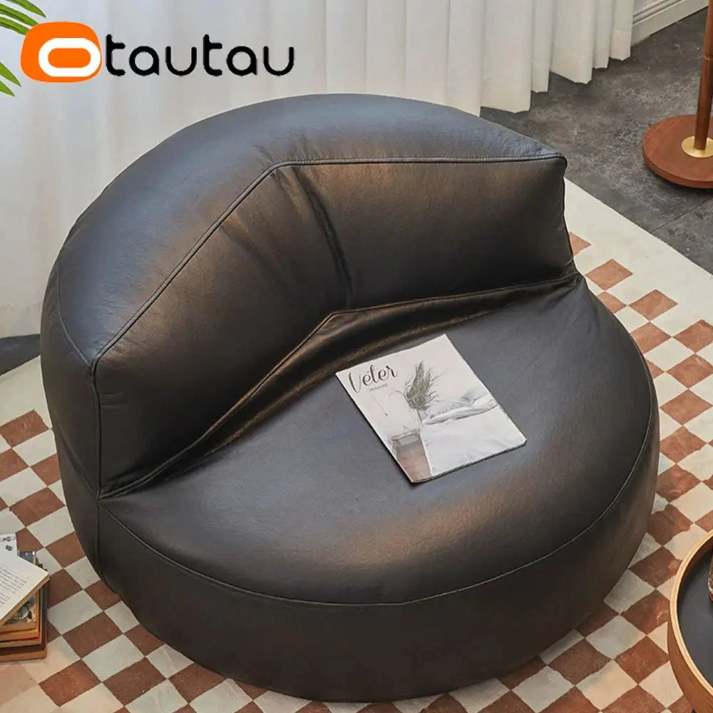 Cozy Faux Leather Bean Bag Sofa Manwatstore