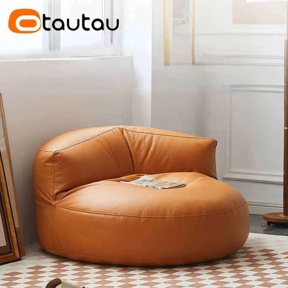 Cozy Faux Leather Bean Bag Sofa Manwatstore