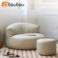 Cozy Faux Leather Bean Bag Sofa Manwatstore