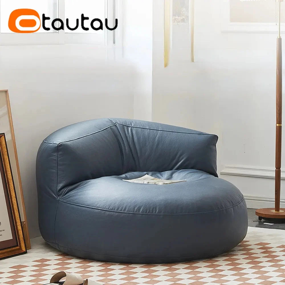 Cozy Faux Leather Bean Bag Sofa Manwatstore