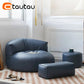 Cozy Faux Leather Bean Bag Sofa Manwatstore