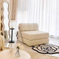 Cream Style Lamb Fleece Leisure Folding Sofa Bed Fold Dual Use Single Small Unit Living Room Lazy Sofa Balcony Leisure Sofa Manwatstore