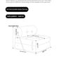 Cream Style Lamb Fleece Leisure Folding Sofa Bed Fold Dual Use Single Small Unit Living Room Lazy Sofa Balcony Leisure Sofa Manwatstore
