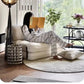 Cream Style Lamb Fleece Leisure Folding Sofa Bed Fold Dual Use Single Small Unit Living Room Lazy Sofa Balcony Leisure Sofa Manwatstore