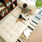 Cream Style Lamb Fleece Leisure Folding Sofa Bed Fold Dual Use Single Small Unit Living Room Lazy Sofa Balcony Leisure Sofa Manwatstore