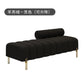Cream Upholstered Chaise Lounge with Metal Legs Rolled Backrest Modern & Comfortable Seating for Dressing Room & Boutique Spaces Manwatstore