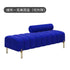 Cream Upholstered Chaise Lounge with Metal Legs Rolled Backrest Modern & Comfortable Seating for Dressing Room & Boutique Spaces Manwatstore