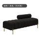 Cream Upholstered Chaise Lounge with Metal Legs Rolled Backrest Modern & Comfortable Seating for Dressing Room & Boutique Spaces Manwatstore
