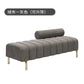 Cream Upholstered Chaise Lounge with Metal Legs Rolled Backrest Modern & Comfortable Seating for Dressing Room & Boutique Spaces Manwatstore