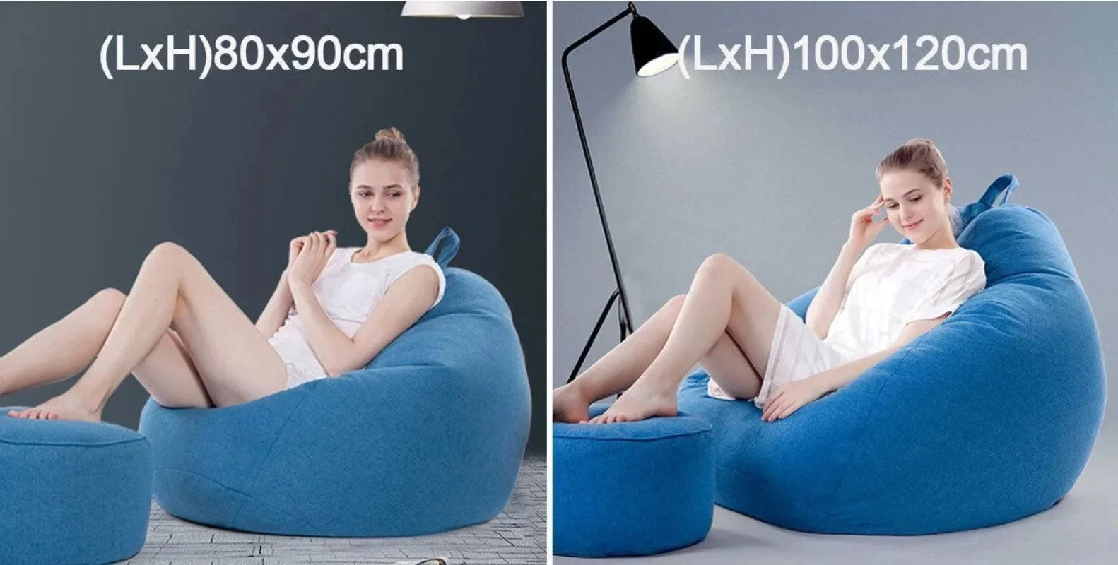 Cross-border Explosion Lazy Sofa Cover Without Filler Cloth Cover Tatami Only Water Drop Bean Bag Single Sofa Manwatstore